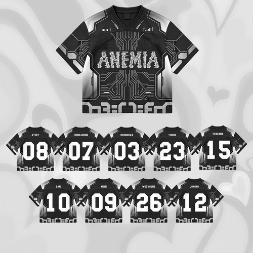 Anemia ATEEZ Golden Hour 6  Mixed Mesh Jersey Gift For ATINY Fans