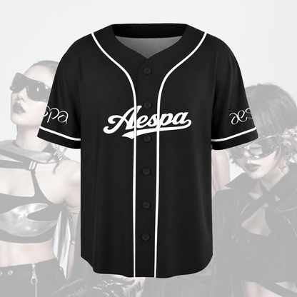 Aespa Synk Complexity World Tour  Vintage Bootleg Baseball Jersey Fan Gifts