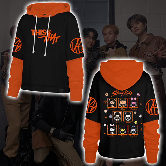Stray Kids Run It Tour SKZOO Shortstop Hoodie Kpop Concert Outfit Gift