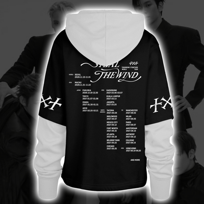 TXT Steal The Wind Tour Grunge Streetwear Shortstop Hoodie Gift For Fans