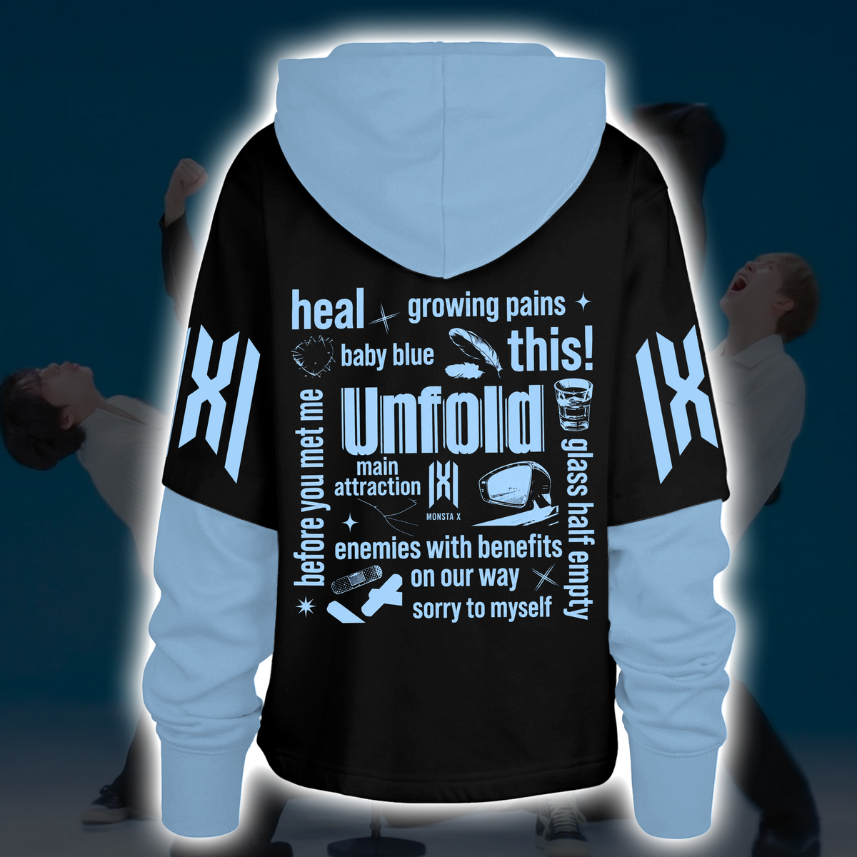 MONSTA X The X Nexus Tour Unfold Track List Shortstop Hoodie Gift For Fans