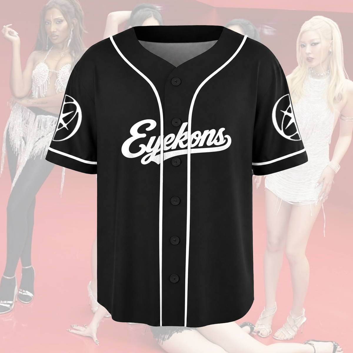KATSEYE Eyekons The Wildworld Tour Pink Glow Baseball Jersey Gift For Fans