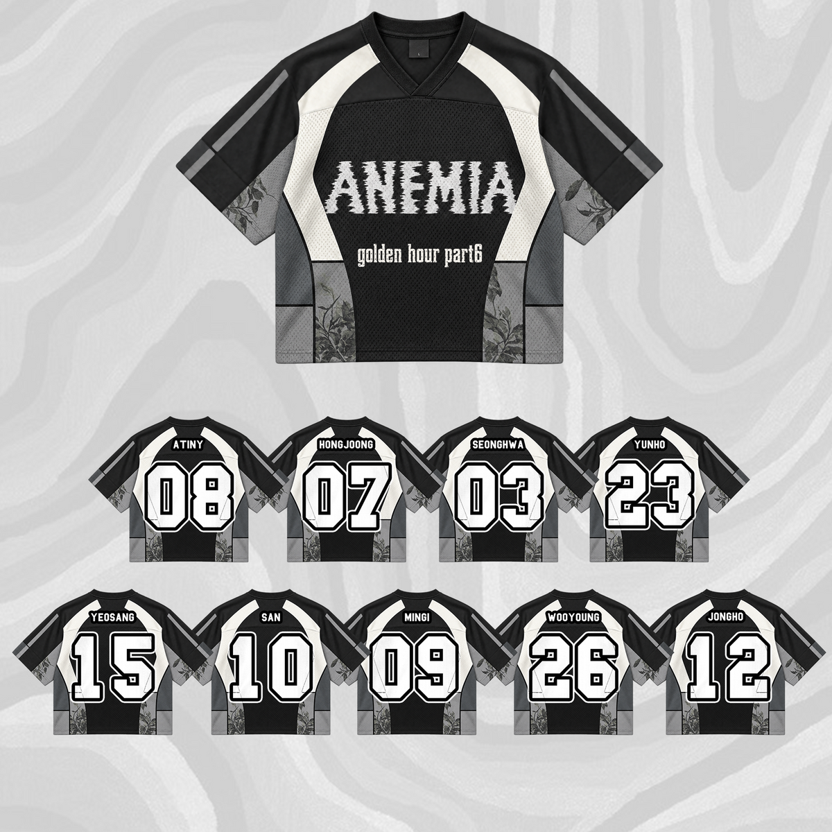 ATEEZ Golden Hour Part 5 Mixed Mesh Jersey Fan Edition (Bad)