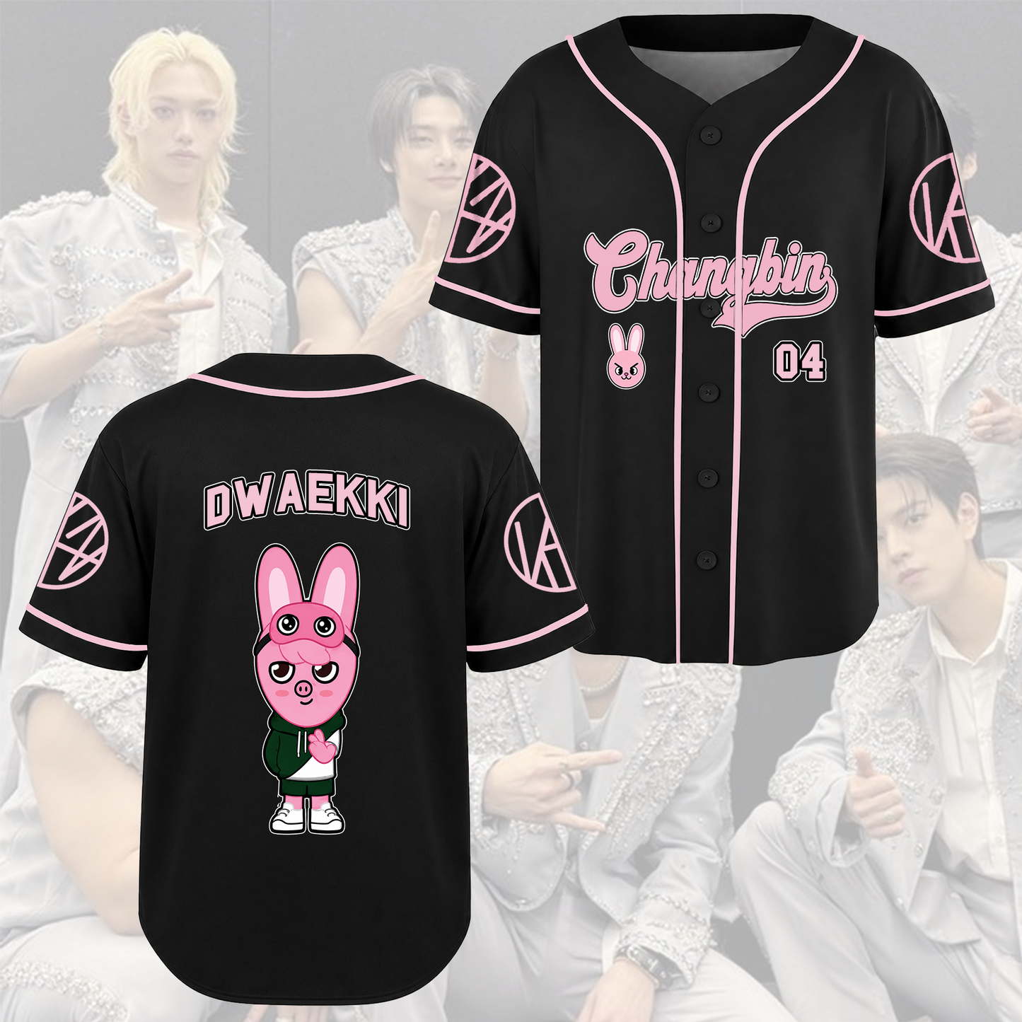 Stray Kids Run It Tour Baseball Jersey Skzoo Concert Gift for STAY