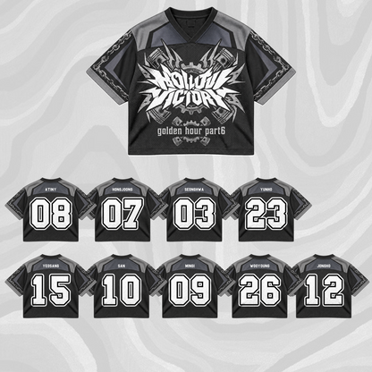 ATEEZ Golden Hour Part 6 Tour Mixed Mesh Jersey Hollow Victory For ATINY Fans