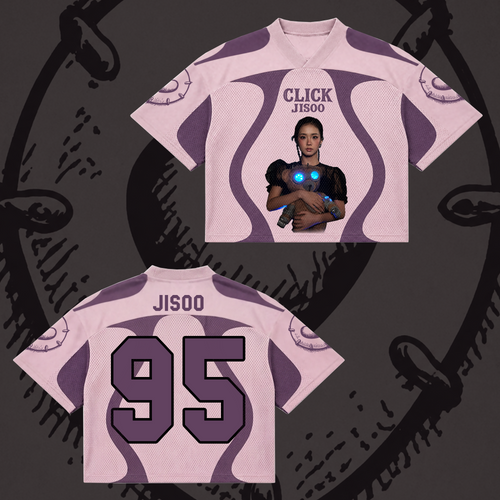Jisoo Click Album Mixed Mesh Jersey BLACKPINK Fan Gift for Blink