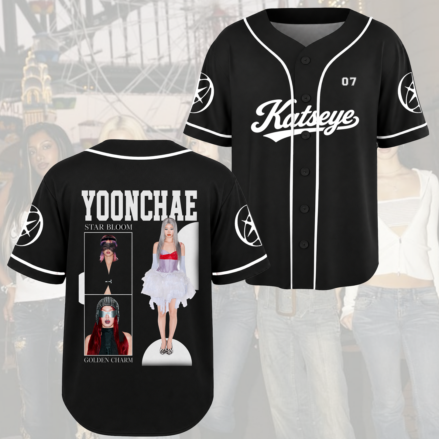 KATSEYE Streetwear Baseball Jersey The Wildworld Tour Outfit Gift For Fans