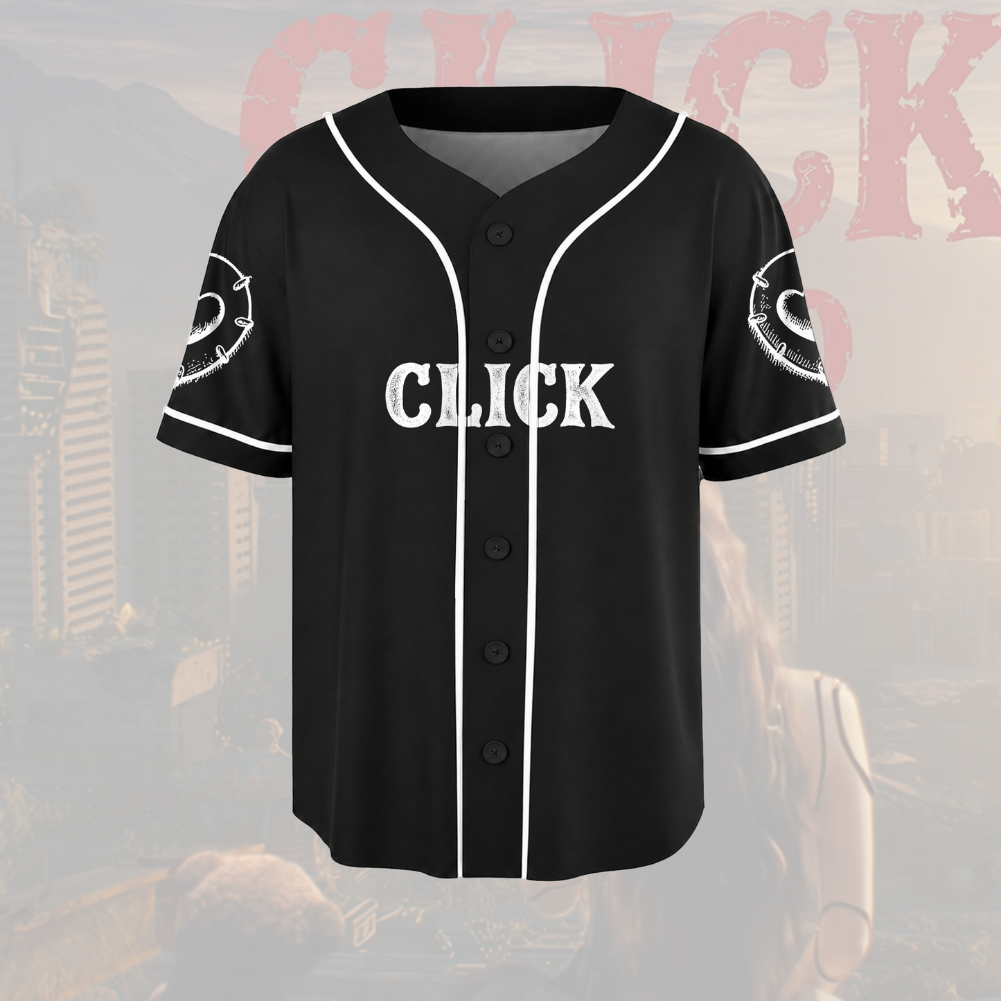 Vintage Jisoo Click Pink Baseball Jersey BLACKPINK Fan Gifts