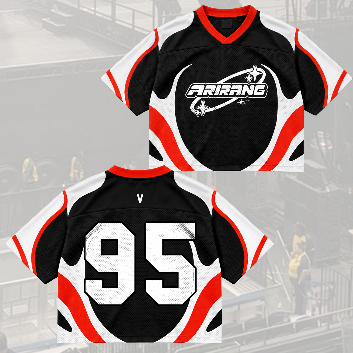 Rose of Sharon Bangtan Boys Arirang Welttournee BTS Mesh-Trikot-Mix Geschenk für Army