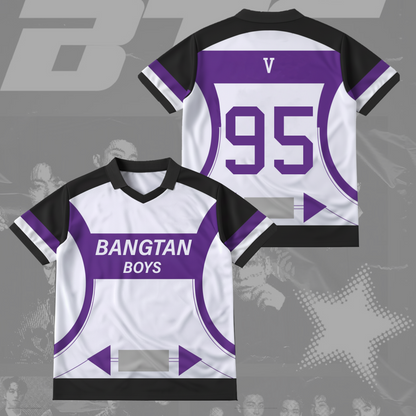 Bangtan Boys Back Winged Neck Baseball Shirt Gift For Army