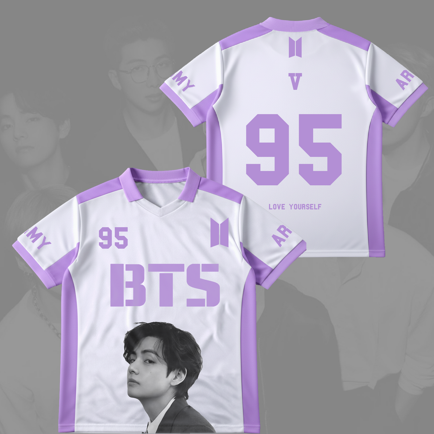 BTS Love Yourself Winged Neck Baseball Shirt