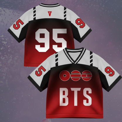 Hot Spring Album BTS Bulletproof Mixed Mesh Jersey Gift For Army