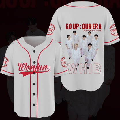 WHIB 1st America Tour Go Up Our Era Baseball Jersey