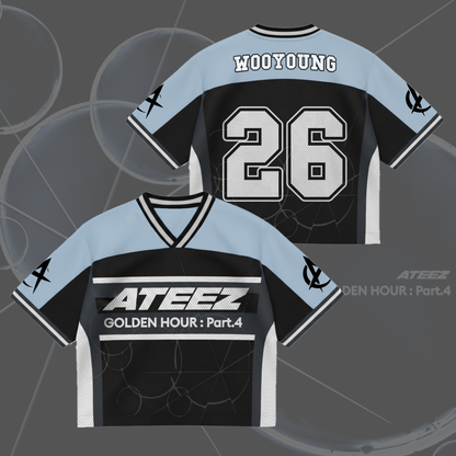 ATEEZ Mini Album Golden Hour Part 4 Mixed Mesh Jersey Gifts