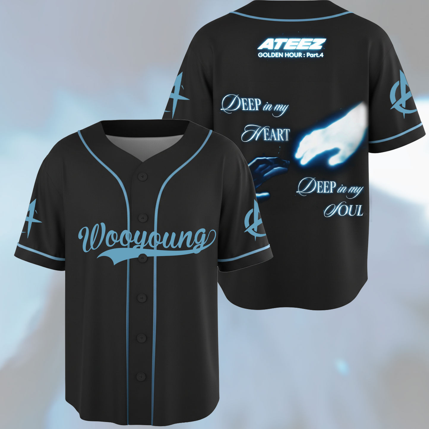 ATEEZ Golden Hour Part 4 Baseball Jersey Gift For ATINY