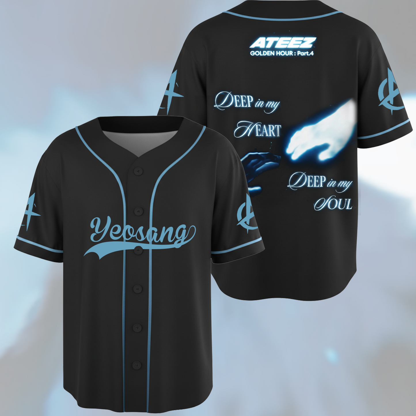 ATEEZ Golden Hour Part 4 Baseball Jersey Gift For ATINY