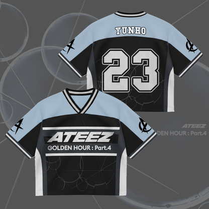 ATEEZ Mini Album Golden Hour Part 4 Mixed Mesh Jersey Gifts