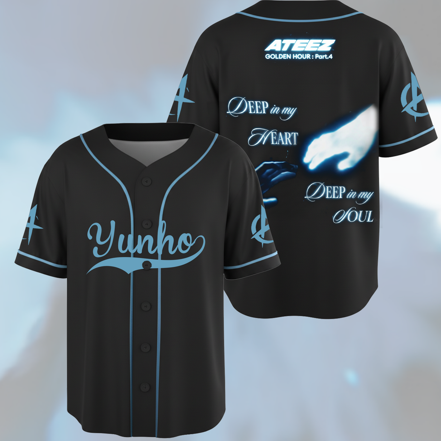 ATEEZ Golden Hour Part 4 Baseball Jersey Gift For ATINY