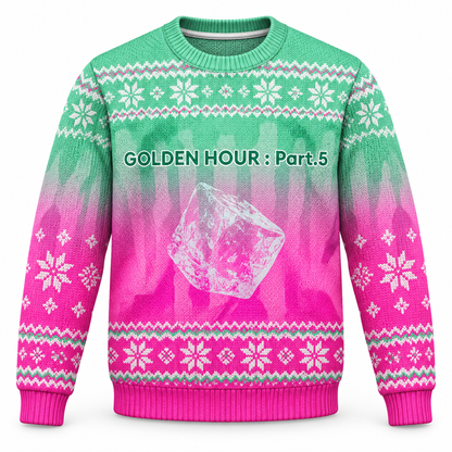 ATEEZ Golden Hour Part.5 Custom Name Ugly Christmas Sweater, Personalized ATINY Gift