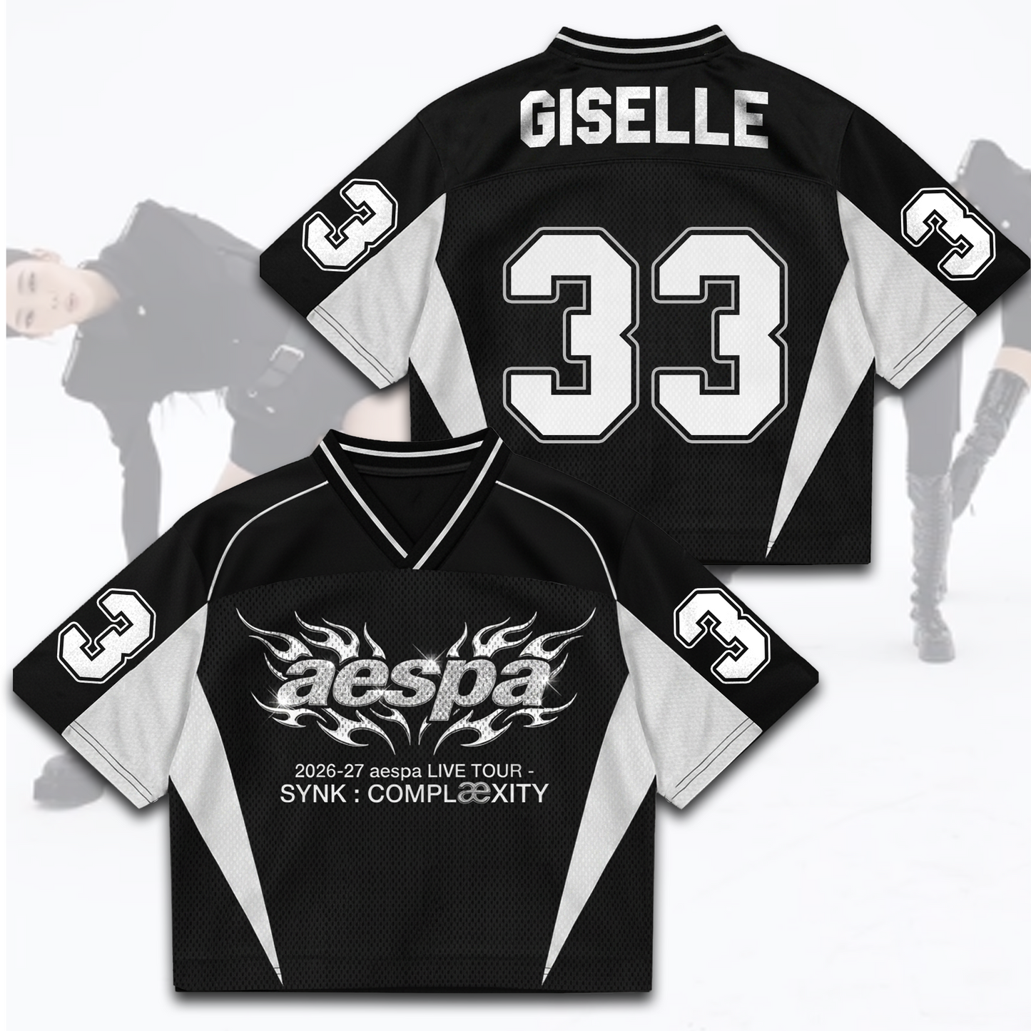 AESPA SYNK COMPLaeXITY Live Tour Mixed Mesh Jersey Fan Edition