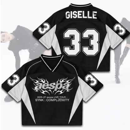 AESPA SYNK COMPLaeXITY Live Tour Mixed Mesh Jersey Fan Edition