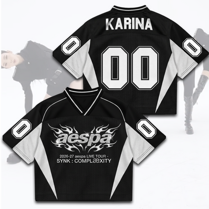 AESPA SYNK COMPLaeXITY Live Tour Mixed Mesh Jersey Fan Edition