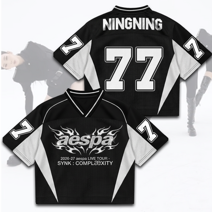 AESPA SYNK COMPLaeXITY Live Tour Mixed Mesh Jersey Fan Edition