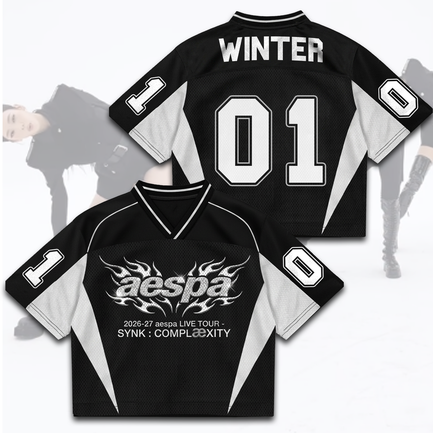 AESPA SYNK COMPLaeXITY Live Tour Mixed Mesh Jersey Fan Edition