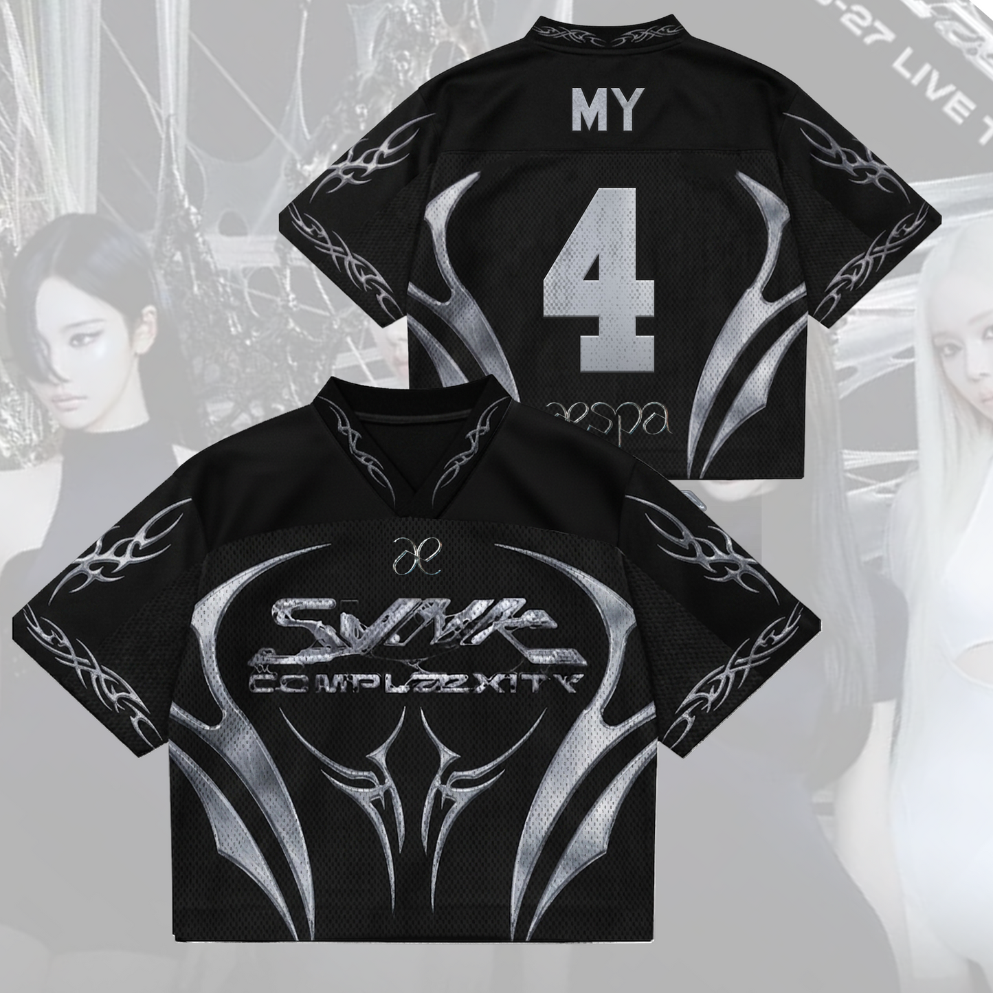AESPA Live Tour 2026-2027 Mixed Mesh Jersey SYNK COMPLaeXITY Fan Merch