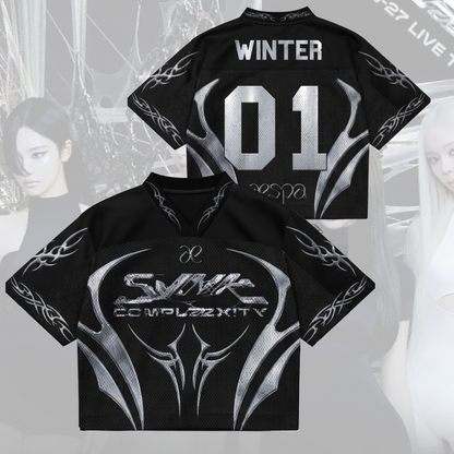 AESPA Live Tour 2026-2027 Mixed Mesh Jersey SYNK COMPLaeXITY Fan Merch