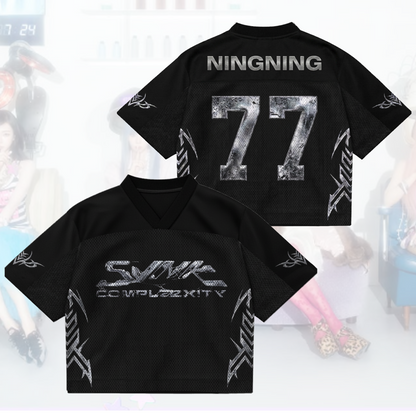 SYNK COMPLaeXITY AESPA Mixed Mesh Jersey Gift For Fans
