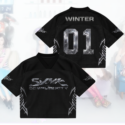 SYNK COMPLaeXITY AESPA Mixed Mesh Jersey Gift For Fans