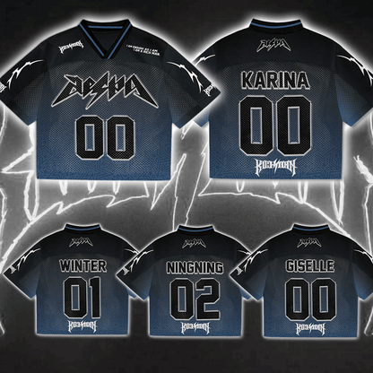 Aespa Rich Man Mixed Mesh Jersey Football Ver 2