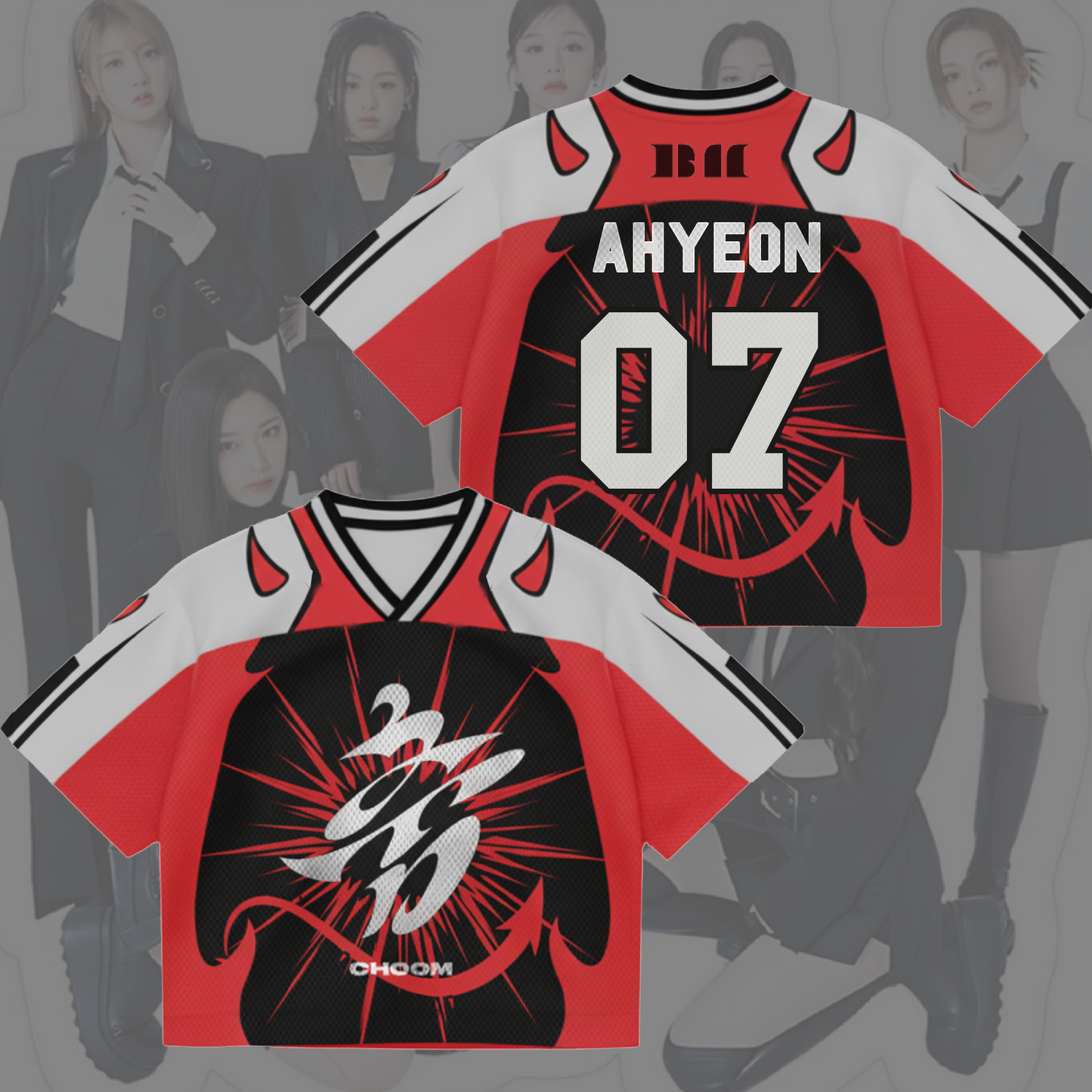 BABYMONSTER Choom Album Mixed Mesh Jersey Gifts For Fans