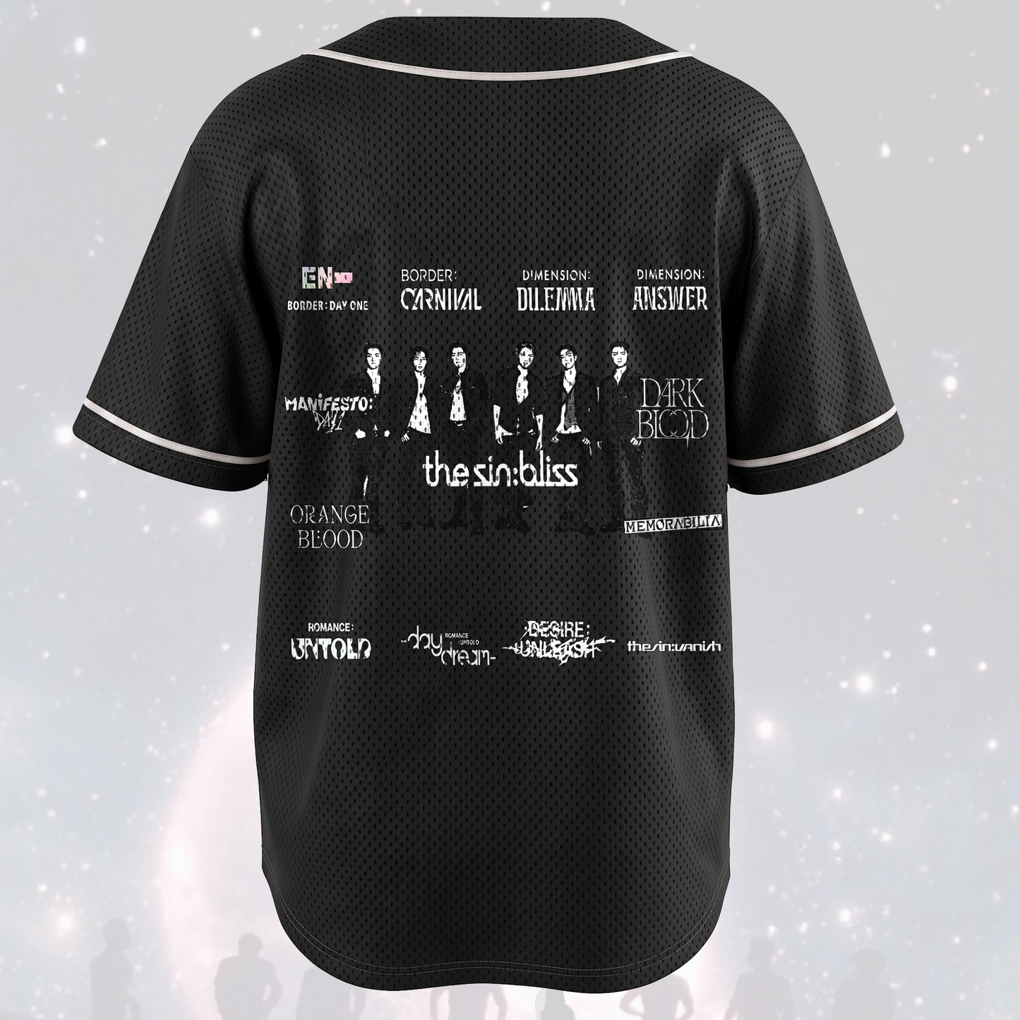 ENHYPEN World Tour All Eras The Bliss Mesh Baseball Jersey Kpop ENGENE Gift
