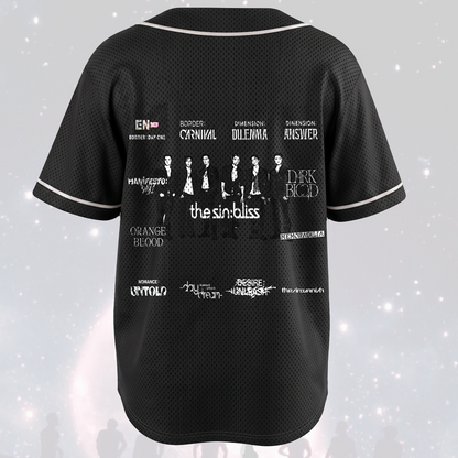 ENHYPEN World Tour All Eras The Bliss Mesh Baseball Jersey Kpop ENGENE Gift