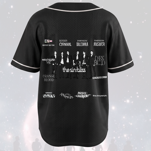ENHYPEN World Tour All Eras The Bliss Mesh Baseball Jersey Kpop ENGENE Gift