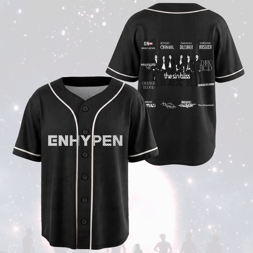ENHYPEN World Tour All Eras The Bliss Mesh Baseball Jersey Kpop ENGENE Gift