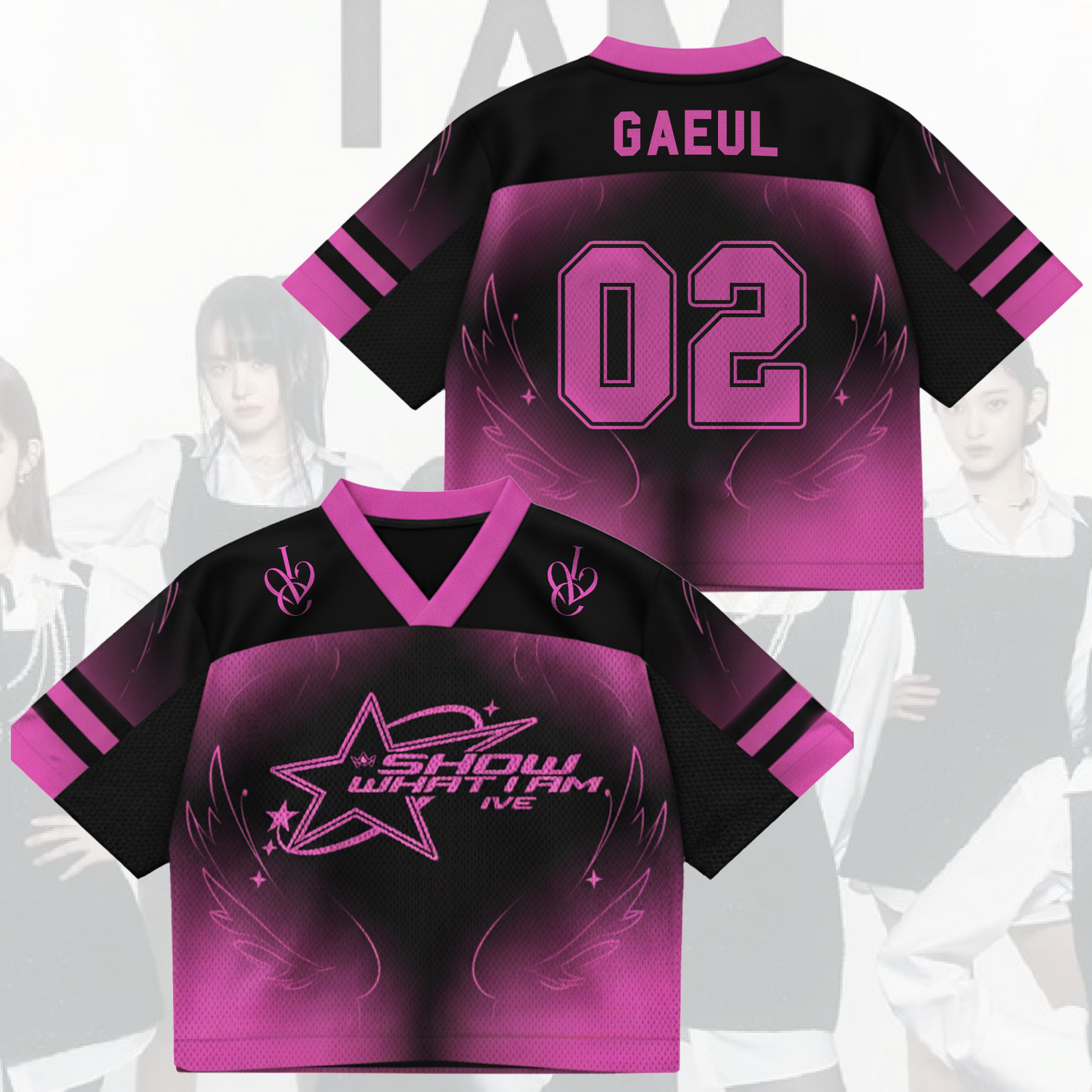 Angel Star IVE Show What I Am World Tour Mixed Mesh Jersey