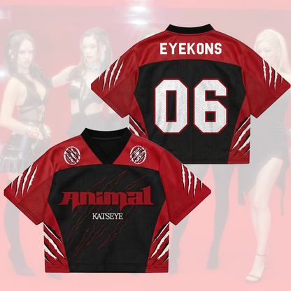 Animal Katseye Come Back To Tour Mixed Mesh Jersey Gift For Fans