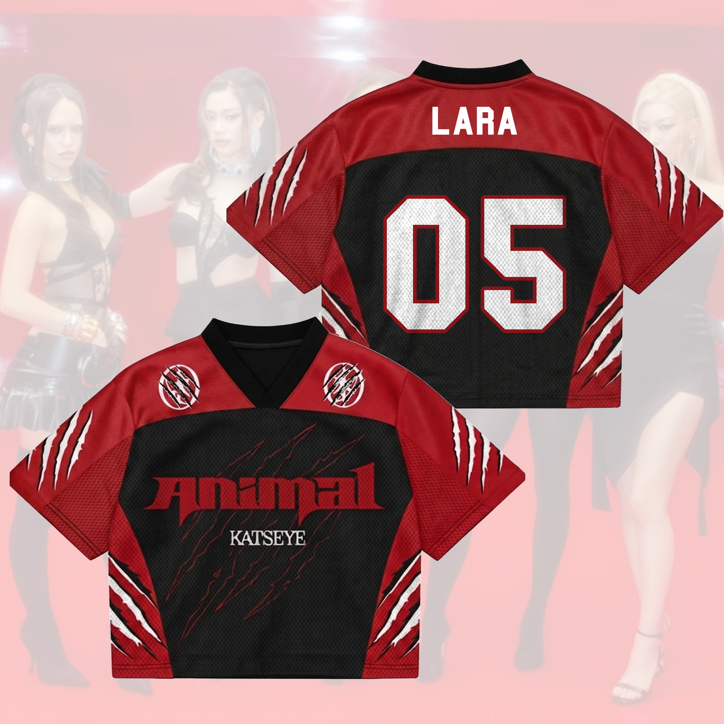 Animal Katseye Come Back To Tour Mixed Mesh Jersey Gift For Fans