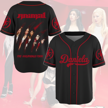 Animal Claw Katseye The Wildworld Tour Baseball Jersey Gift For Eyekons