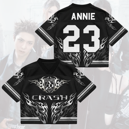 ALLDAY PROJECT Crash Album Heavy Metal Liquid Chrome Mixed Mesh Jersey Gift For Fans