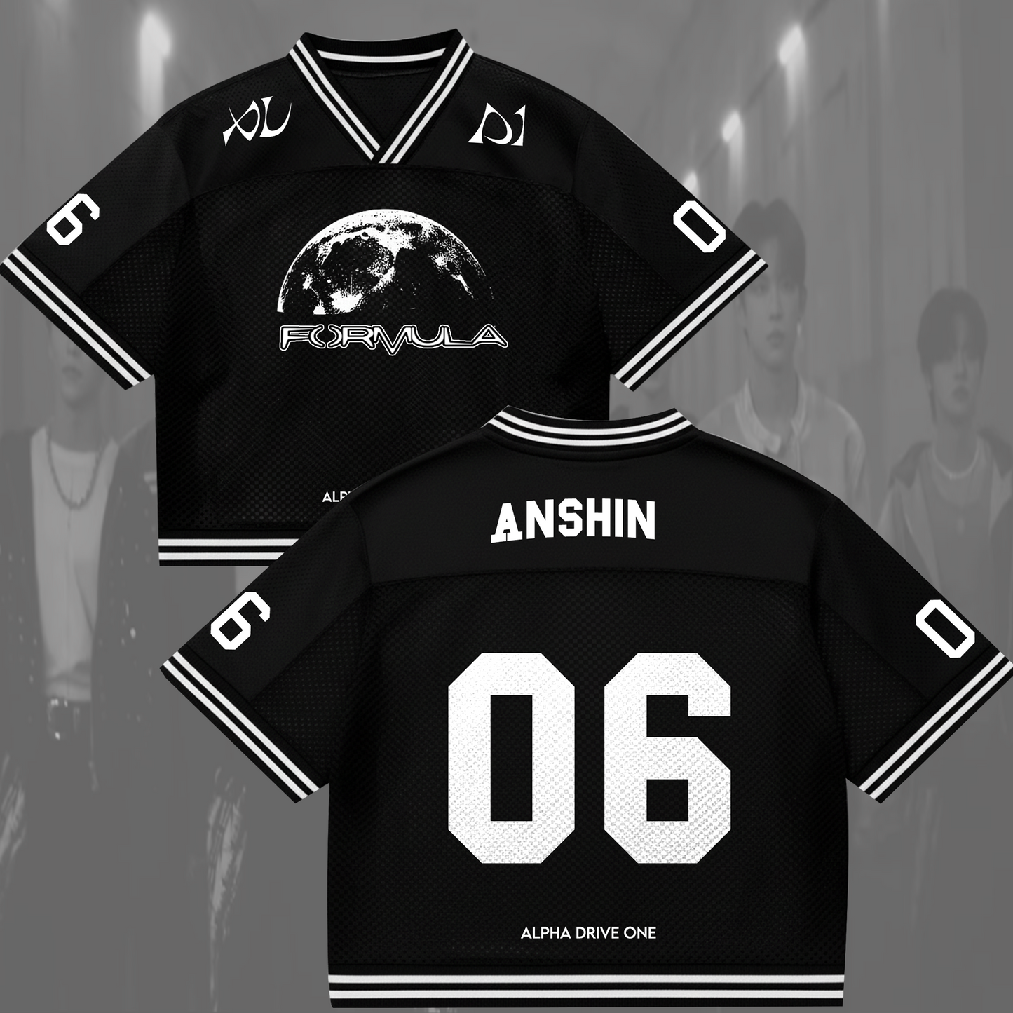ALPHA DRIVE ONE Formula ALD1 Mixed Mesh Jersey Gift For Lovers