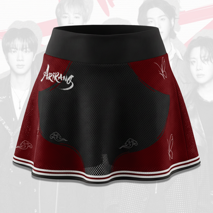BTS Arirang Black Red Off Shoulder Mesh Korean Heritage Concert Outfit Gift For Fans
