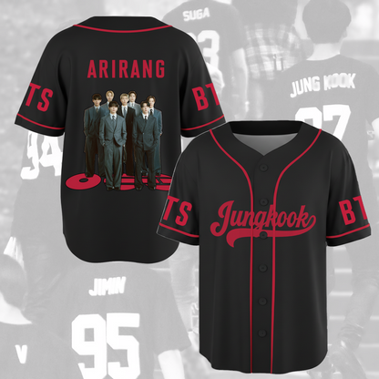 Gentlemen BTS Arirang World Tour Baseball Jersey Fan Edition