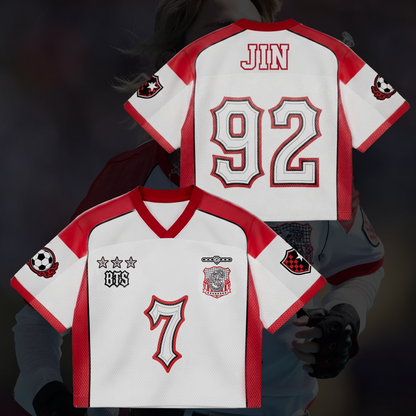 Sporty Jimin Jersey Arirang World Tour Mixed Mesh Jersey Gift For Fans