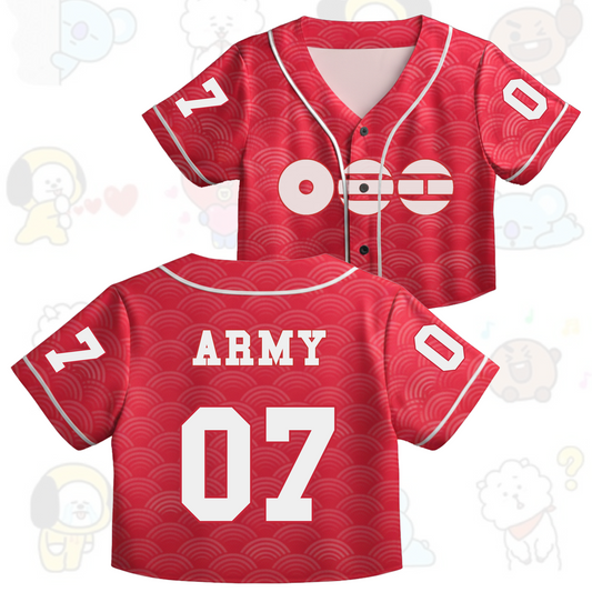 Arirang Soul Streetwear Croptop Jersey Baseball Gift For Army
