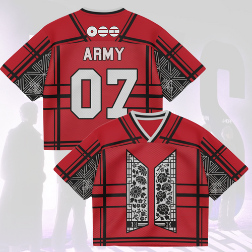 Floral Door BTS World Tour Mixed Mesh Jersey Gifts