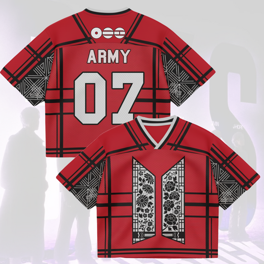 Floral Door BTS World Tour Mixed Mesh Jersey Gifts